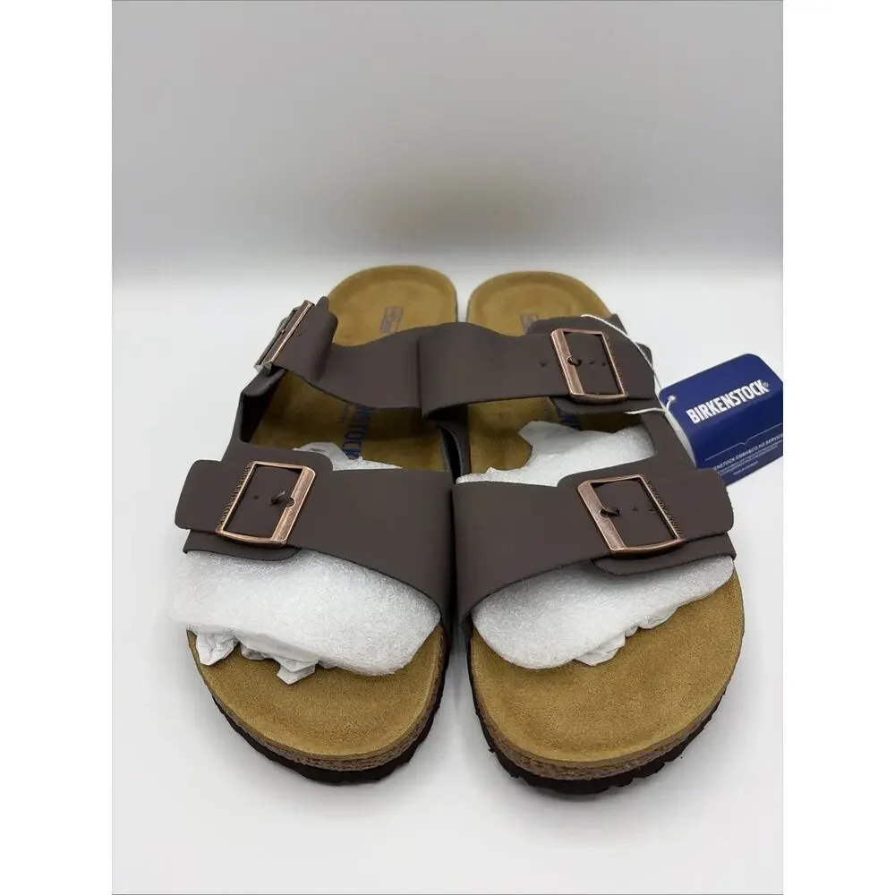 Birkenstock Arizona Matte Coffee Nubuck Soft Footbed Sandal US M11 W13 EU44 NWOB